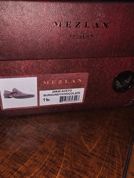Mezlan Milani Burgundy Deerskin & Calfskin Loafers Handmade main image 7